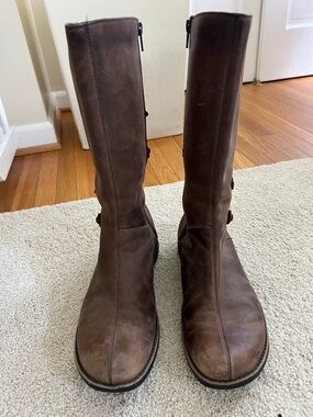 MERRELL Tetra Launch Cinnamon Nubuck Leather WATERPROOF Riding Boots Size 8
